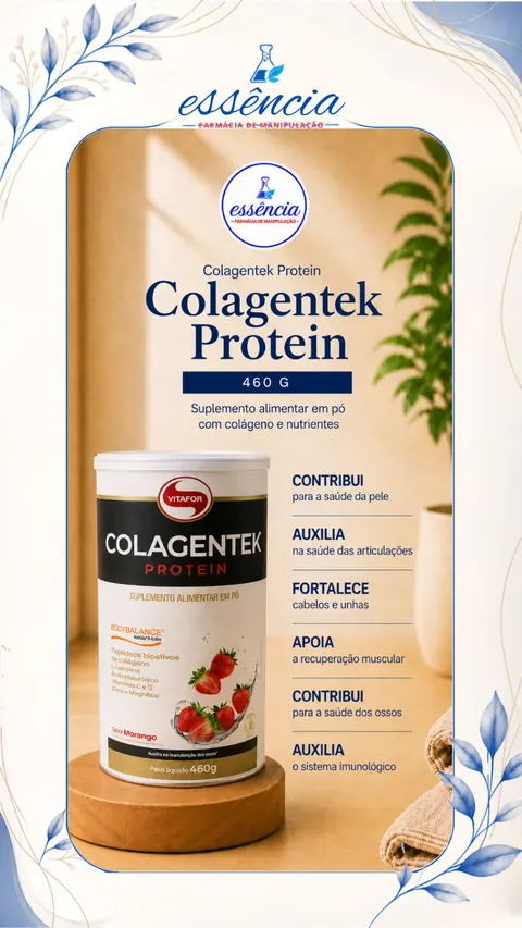 COLAGENTEK PROTEIN SABOR: MORANGO 