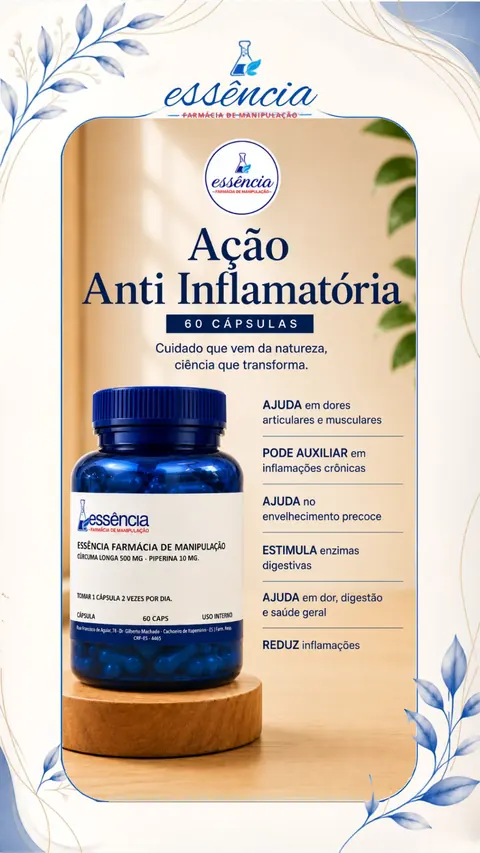 Ação anti-inflamatória 
