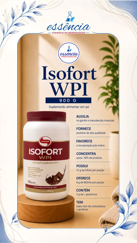 ISOFORT WPI, SABOR: CHOCOLATE